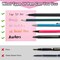 Transparent Sticky Notes 12 Pack, Frosted Glitter Colored 3x3 Inch, High Transparency Glass-Like Adhesive Clear Seee Through Sticky Notes for Women Office School Supplies 600 Sheets